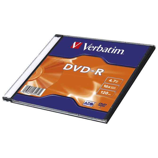 DVD-R Verbatim  4,7 GB 16X 1/1 u kutijici