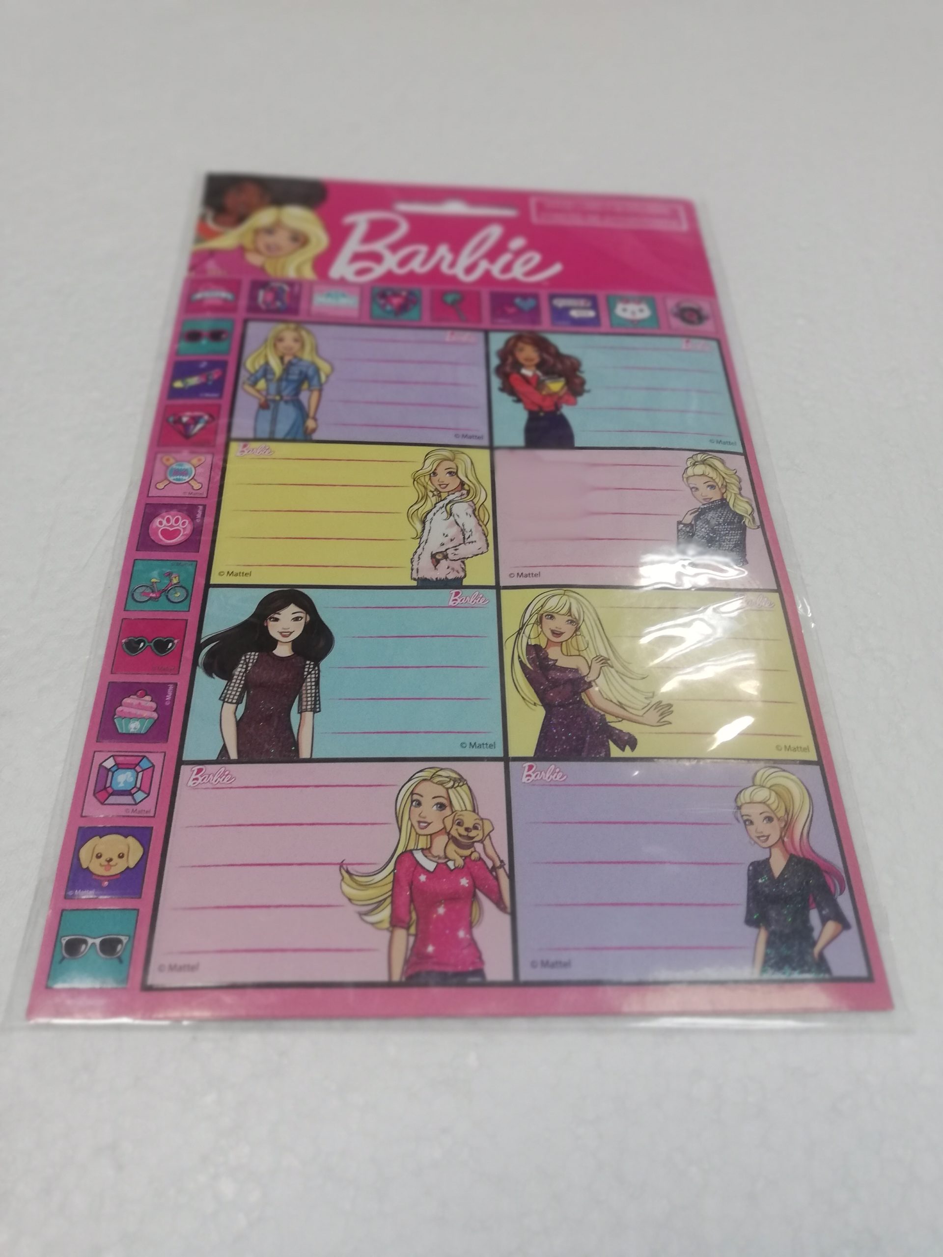 Naljepnice za školske knjige Barbie glitter