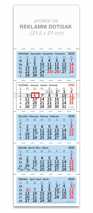 Peterodjelni kalendar 